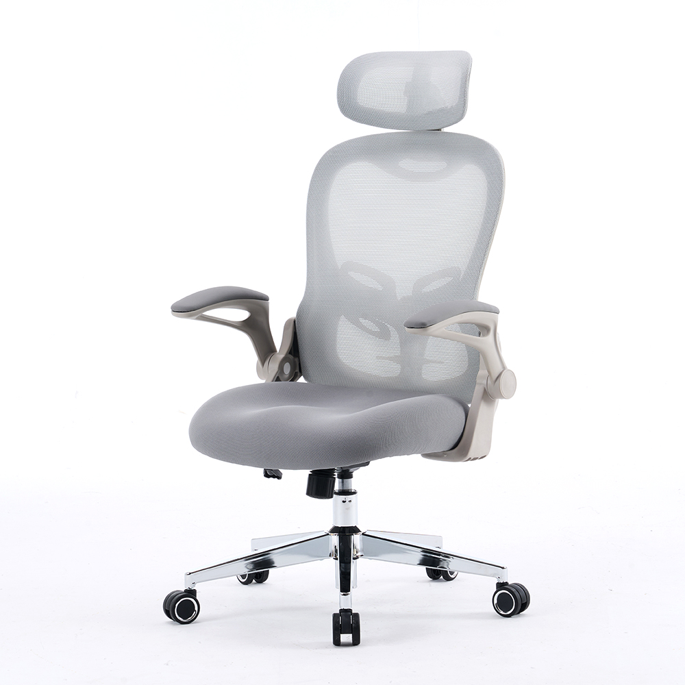 5140 Musta/valkoinen ergonominen mesh -toimistotuoli, korkea takaosa tietokonetuoli